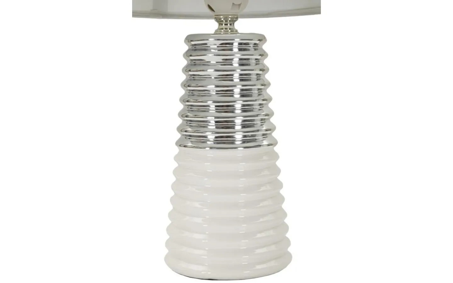 Bordslampor < Mauro Ferretti Viola Bordslampa 41cm Vit/Silver