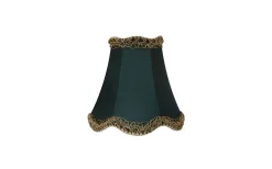 Enfärgade Runda Lampskärmar-ArmaturHantverk Viol Lampskärm Ø12cm Mörkgrön