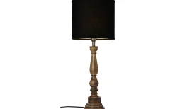 Lampfötter-Cottex Virkes Lampfot 46cm Brun/Borstad Mässing