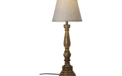 Lampfötter-Cottex Virkes Lampfot 46cm Brun/Borstad Mässing