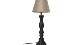 Lampfötter-Cottex Virkes Lampfot 40cm Svart/Borstad Mässing