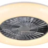 Takfläktar < Reality Visby Takfläkt 58cm LED vit stjärnljus