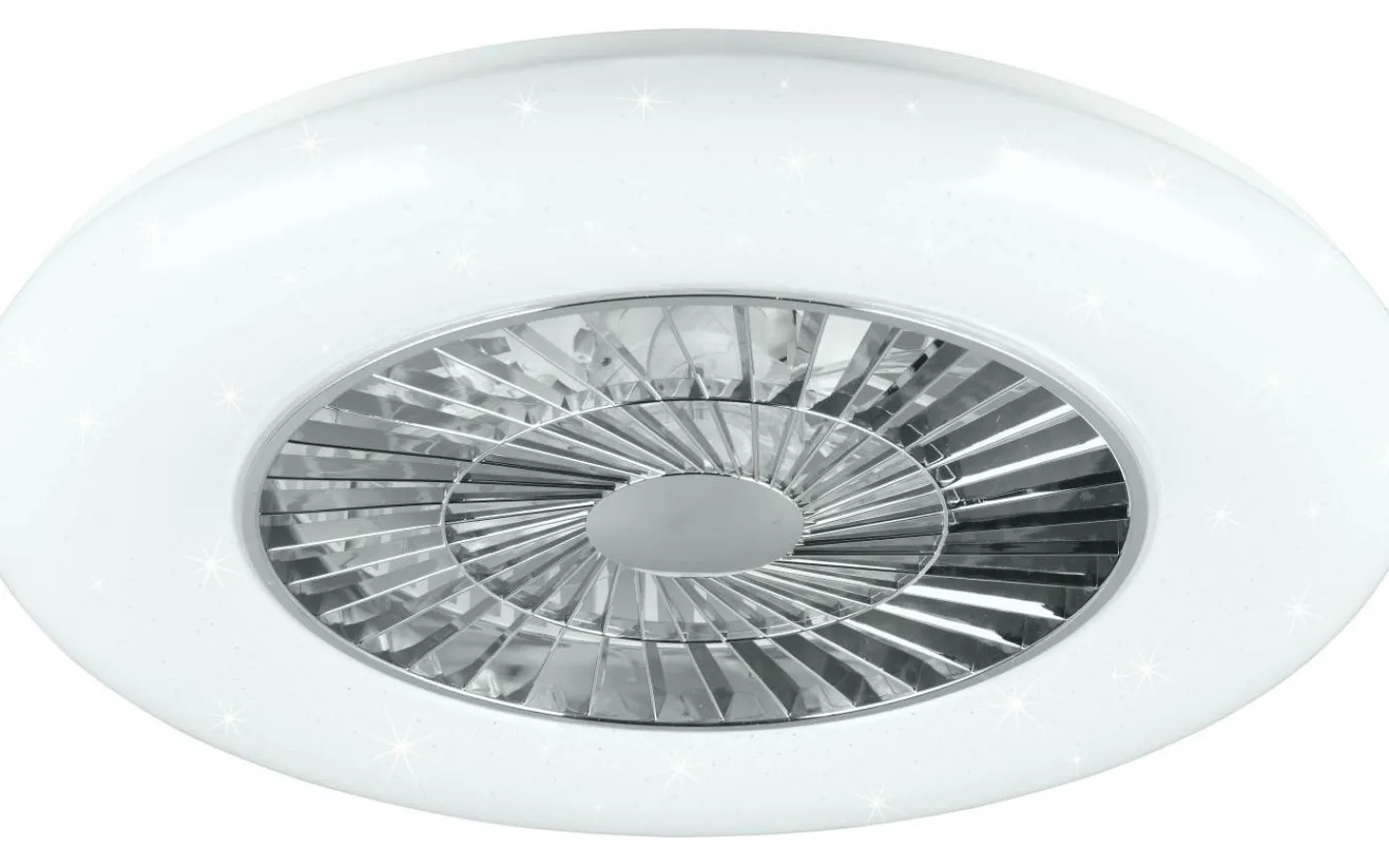 Takfläktar < Reality Visby Takfläkt 58cm LED vit stjärnljus