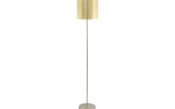 Golvlampor < Eglo Viserbella Golvlampa 159cm Champagne/Guld