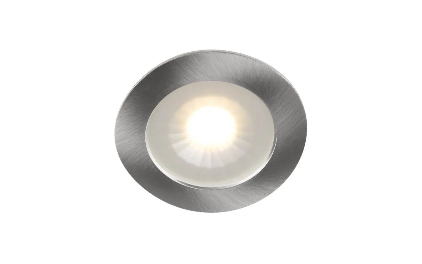 12V Led Spotlights|Minispotlights & Ledpuckar-Hidealite 1202 12V Möbelspotlight 2700K 4,7W Borstad Stål IP44