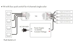 Dc Dimrar|Teralite Smarta Hem-TeraLite LED V4 Mottagare (passar till R6,R7,R8,T21,T22,T24)