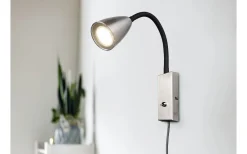 Läslampor-Trio Lighting Wanda Vägglampa GU10 borstat stål