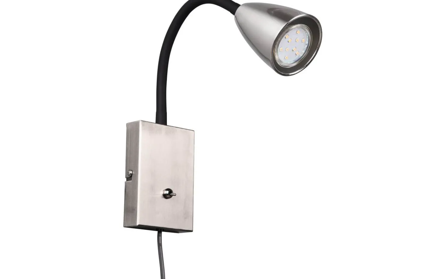 Läslampor-Trio Lighting Wanda Vägglampa GU10 borstat stål