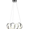 Stora Taklampor Ø50-69 Cm-Cottex Wave Taklampa 55cm 3-Steg DIM Krom