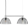 Kök & Matplats|Avlånga Taklampor-CO Bankeryd Wendo Taklampa 70cm 2L Nickel/Rök