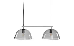 Kök & Matplats|Avlånga Taklampor-CO Bankeryd Wendo Taklampa 70cm 2L Nickel/Rök