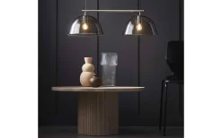 Kök & Matplats|Avlånga Taklampor-CO Bankeryd Wendo Taklampa 70cm 2L Nickel/Rök