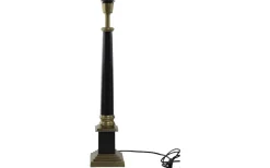 Lampfötter-Hallbergs Wexford Grande Lampfot 65cm Svart/Antik Mässing
