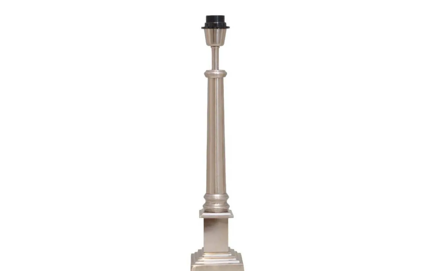 Lampfötter < Hallbergs Wexford Lampfot 52cm Antik Silver