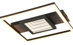 Plafonder-Reality Wheeler Plafond LED fyrkantig mattsvart 3000K