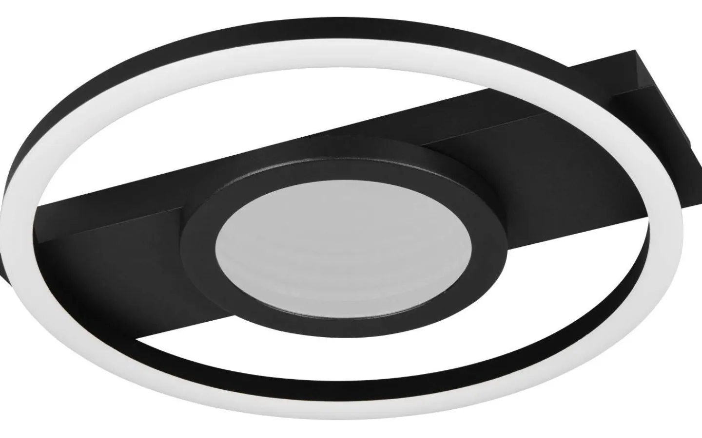 Plafonder < Reality Wheeler Plafond LED rund mattsvart 3000K