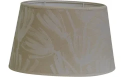 Mönstrade Lampskärmar|Ovala Lampskärmar < Hallbergs Wilder Lampskärm Oval 25cm Sand