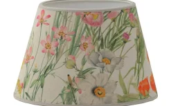 Ovala Lampskärmar|Mönstrade Lampskärmar-Hallbergs Wildflower Sunny Field Lampskärm Oval 20cm Natur