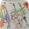 Ovala Lampskärmar|Mönstrade Lampskärmar-Hallbergs Wildflower Sunny Field Lampskärm Oval Offwhite 25cm