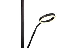 Uplight|Golvläslampor < Trio Lighting Willis Golvlampa LED med läslampa mattsvart