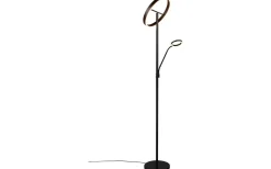 Uplight|Golvläslampor < Trio Lighting Willis Golvlampa LED med läslampa mattsvart