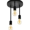 Plafonder < Eglo Wilmcote Plafond 28cm 3L Svart