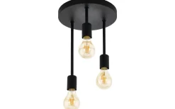 Plafonder < Eglo Wilmcote Plafond 28cm 3L Svart