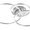 Plafonder-Trio Lighting Winona Plafond LED borstad stål RGB