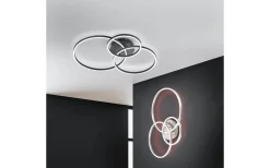 Plafonder-Trio Lighting Winona Plafond LED borstad stål RGB