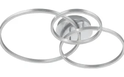 Plafonder-Trio Lighting Winona Plafond LED borstad stål RGB