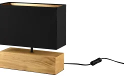 Bordslampor-Reality Woody Bordslampa 30cm E27 trä/svart