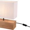 Bordslampor-Reality Woody Bordslampa 30cm E27 trä/vit