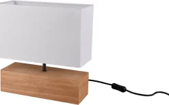 Bordslampor-Reality Woody Bordslampa 30cm E27 trä/vit