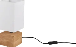 Bordslampor < Reality Woody Bordslampa 12cm fyrkantig E14 trä/vit