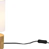 Bordslampor < Reality Woody Bordslampa 12cm rund E14 trä/vit