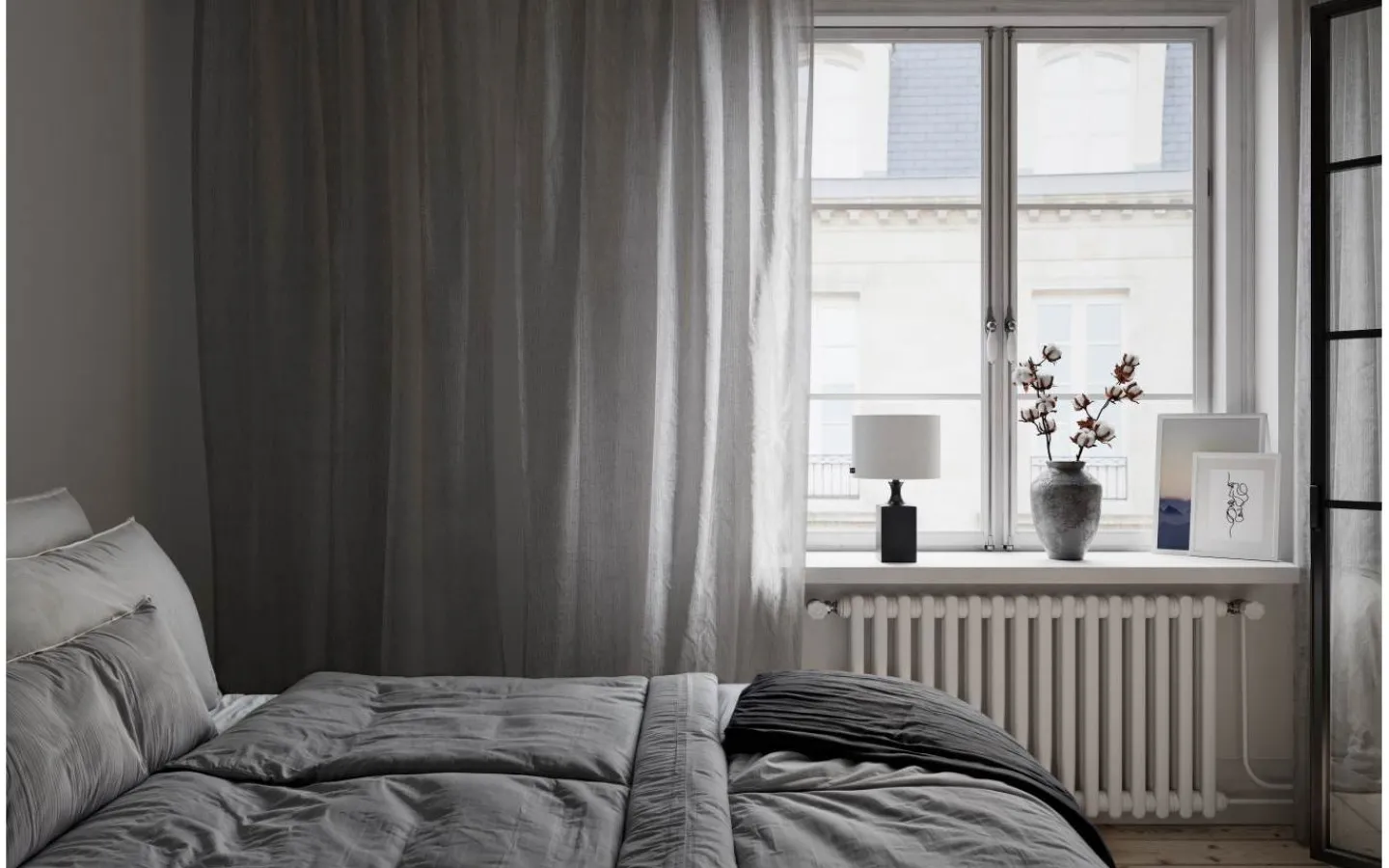 Bordslampor-By Rydens Woody Bordslampa 41cm Svart/Vit