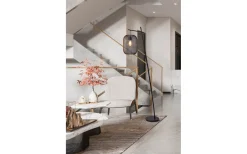 Golvläslampor < Eglo Wrington Golvlampa 194cm Svart