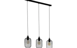 Kök & Matplats|Avlånga Taklampor < Eglo Wrington Taklampa 74cm 3L Svart