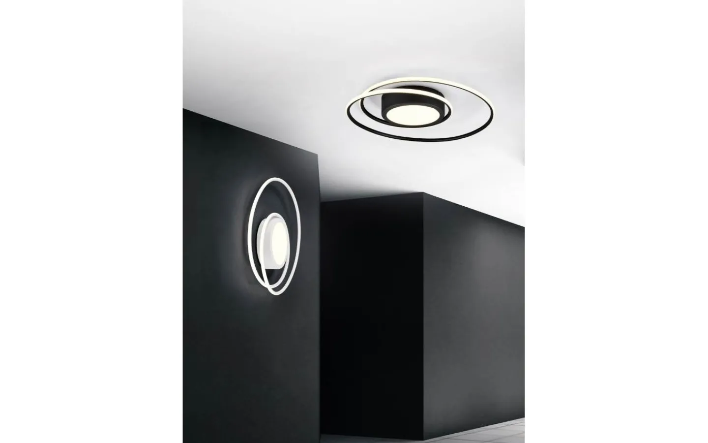 Plafonder-Trio Lighting Yava Plafond LED mattsvart