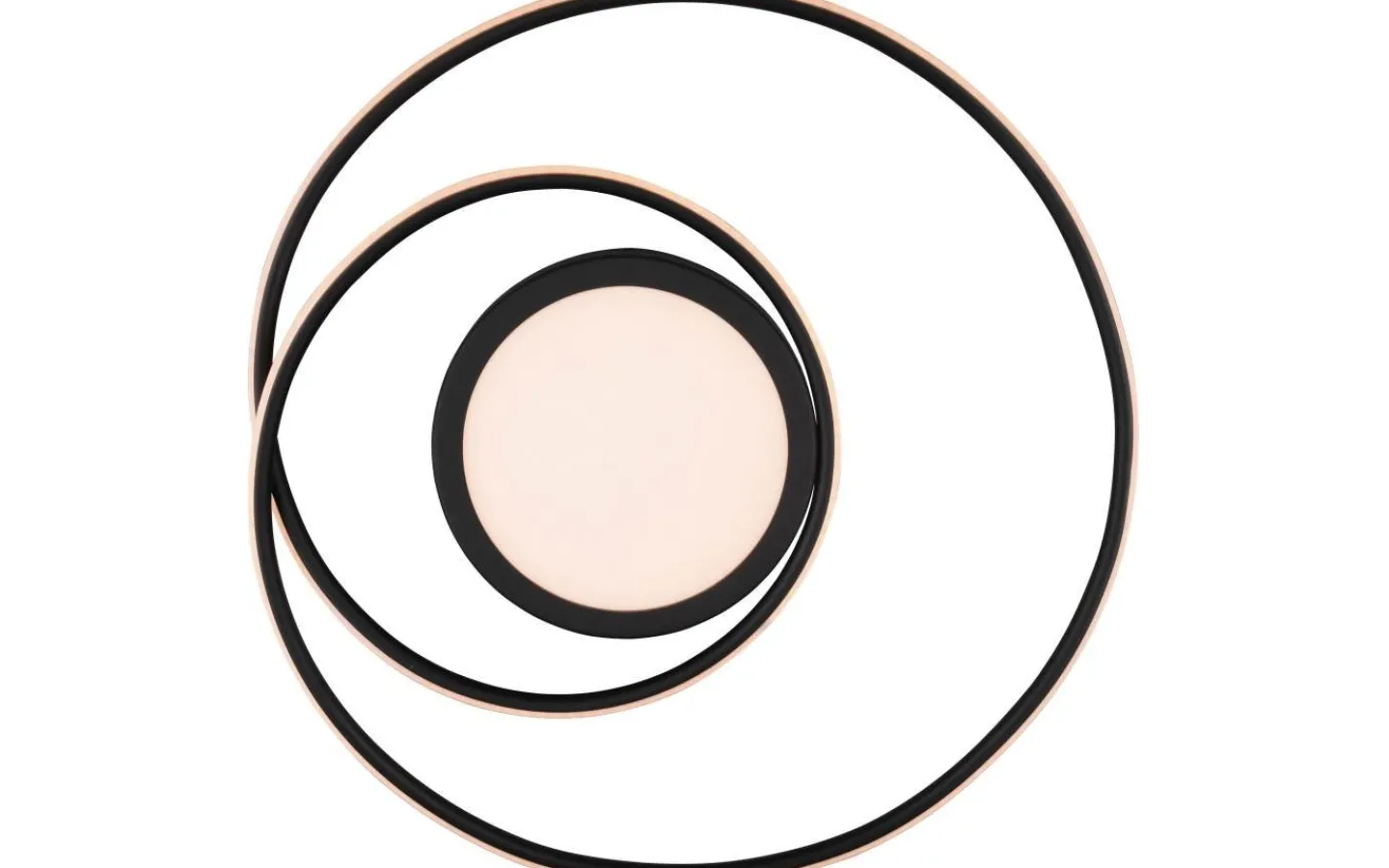 Plafonder-Trio Lighting Yava Plafond LED mattsvart