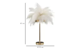 Bordslampor < Mauro Ferretti Yoga Bordslampa Palm 55cm Vit/Guld