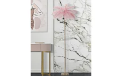 Golvlampor-Mauro Ferretti Yoga Golvlampa Palm 160cm Rosa/Guld