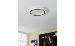 Plafonder < Eglo Zampote Plafond 42cm 3000K 25W Svart/Vit