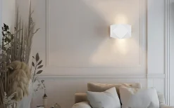 Lampetter-Trio Lighting Zandor Vägglampa LED 18cm mattvit