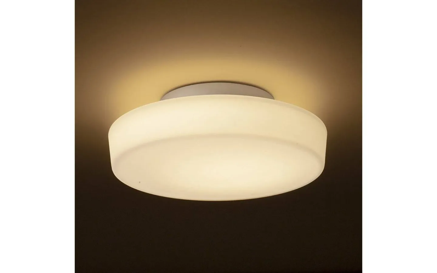 Badrumslampor Tak-Rendl Zara Plafond 26cm 12W 3000K Vit/Krom IP44