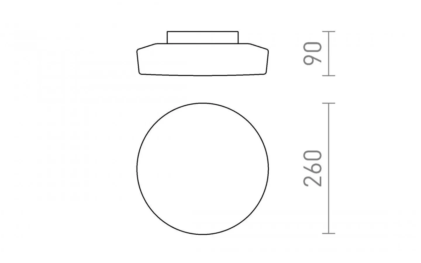 Badrumslampor Tak-Rendl Zara Plafond 26cm 12W 3000K Vit/Krom IP44