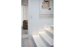 230V Led Spotlights-Eglo Zarate Vägglampa Infälld LED 3000K 2W Silver