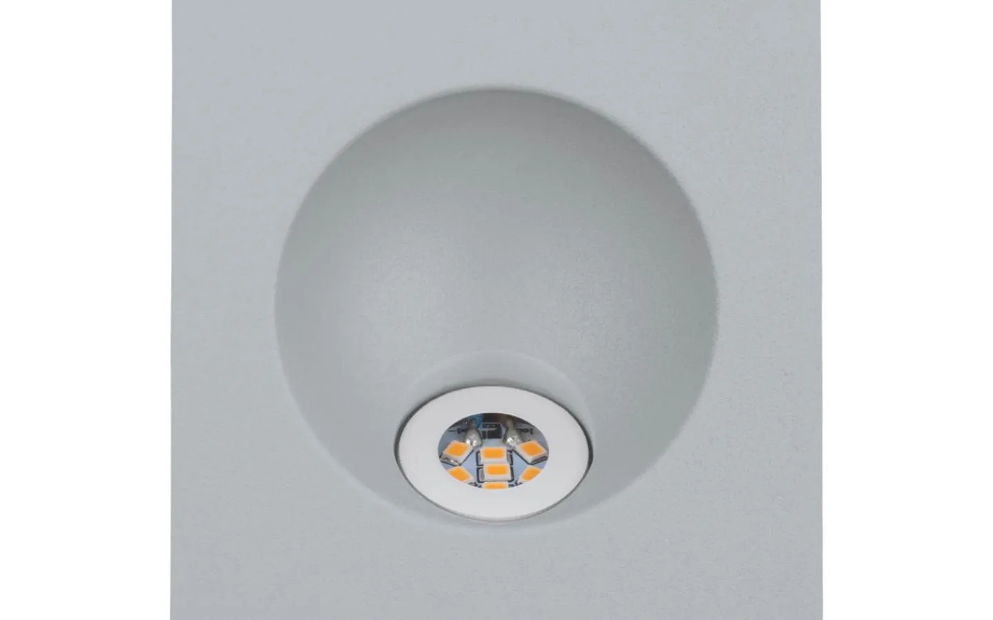 230V Led Spotlights-Eglo Zarate Vägglampa Infälld LED 3000K 2W Silver