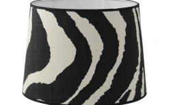 Mönstrade Lampskärmar-Hallbergs Zebra Lampskärm Ø30cm Svart/Vit