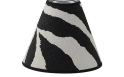 Toppringsskärmar-Hallbergs Zebra Toppringskräm Ø22cm Svart/Vit